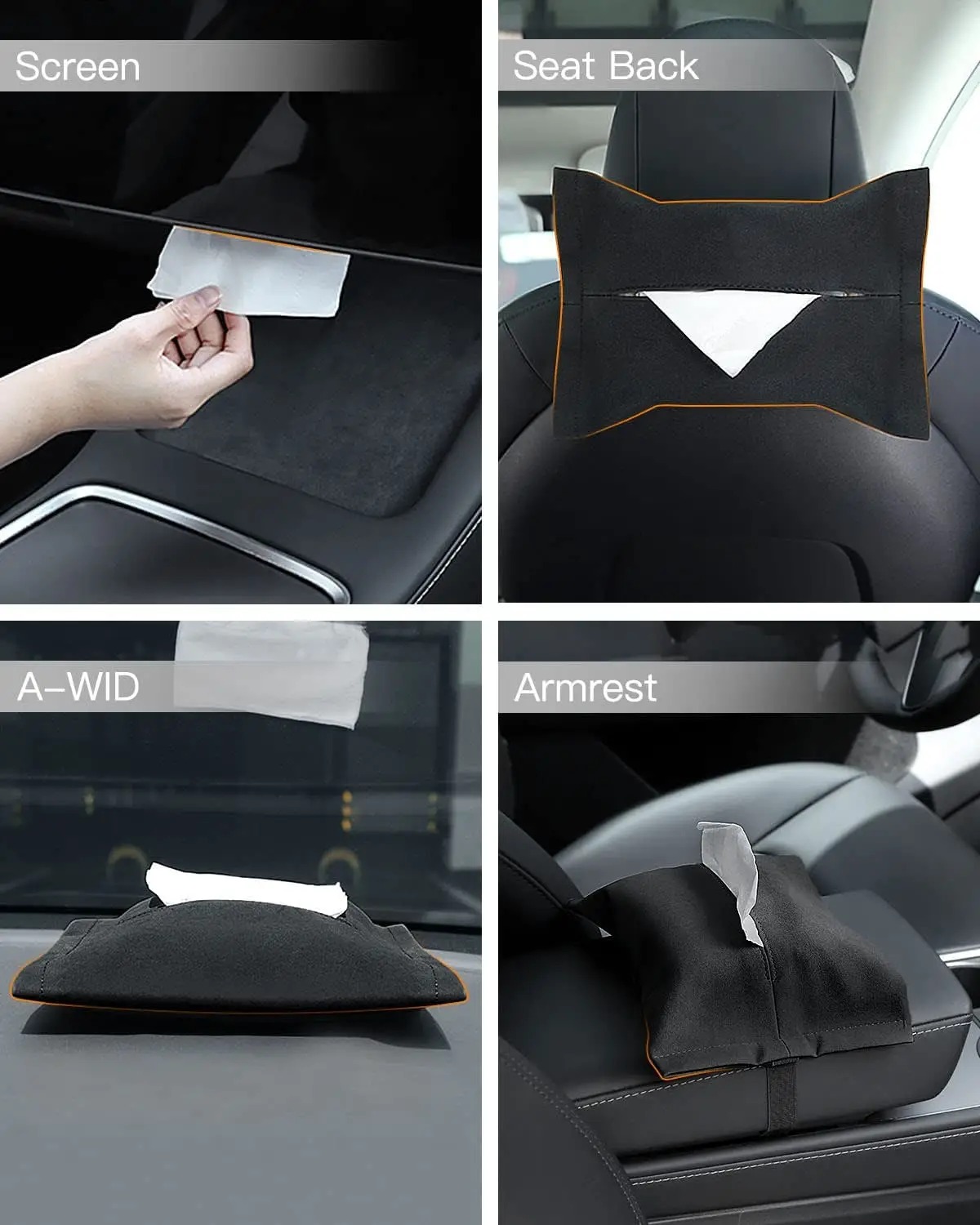 Y-type car interior accessories hidden tissue holder  y-type under the screen